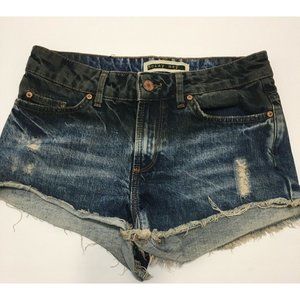 Noisy may Women's sz 2 / 3* denim Ombre cut off distressed booty jean _shorts